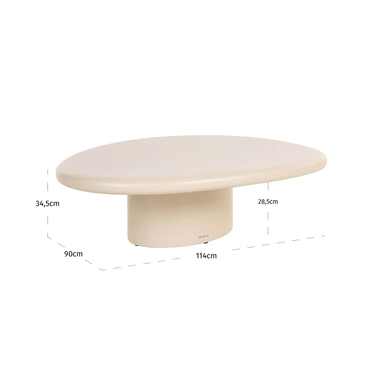 Richmond Interiors Indoor Outdoor Salontafel Urban Bloom 110x90x34 Cm Sandstone