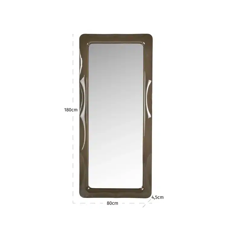 Afmetingen Richmond Interiors spiegel Dani 80x4,5x180 cm bruin
