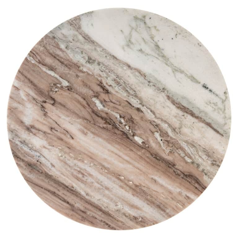 Blad Richmond Interiors bijzettafel Barley 45,5x45,5x49,5 cm marmer