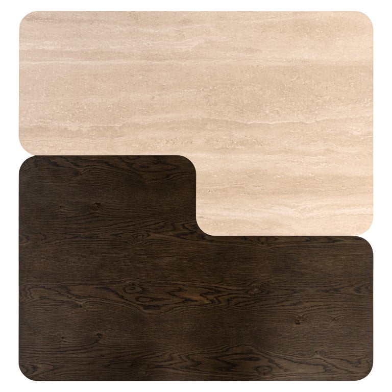 Richmond Interiors Salontafel Nando 165x90x38 Cm Keramiek Set Van 2
