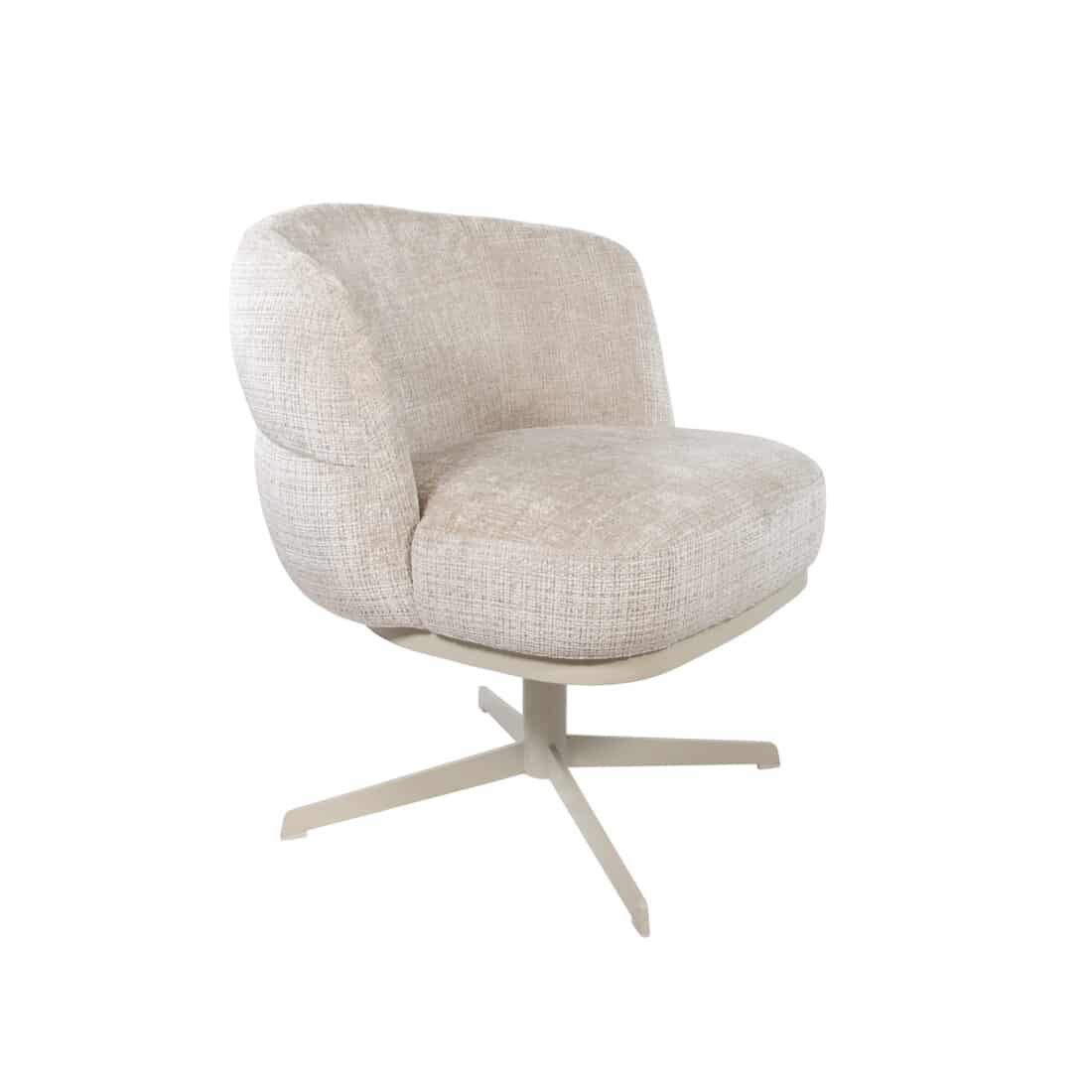 Nijwie MySons eetkamerstoel JLo eetkamerstoel - beige draaipoot 360 - Star Collection