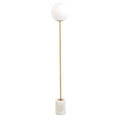 Light & Living Vloerlamp Ø25x156 cm Medina antiek brons+glas mat wit