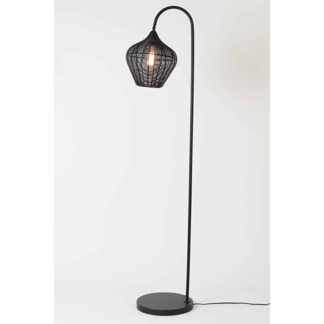Light & Living vloerlamp 35x30x160 cm Alvaro mat zwart