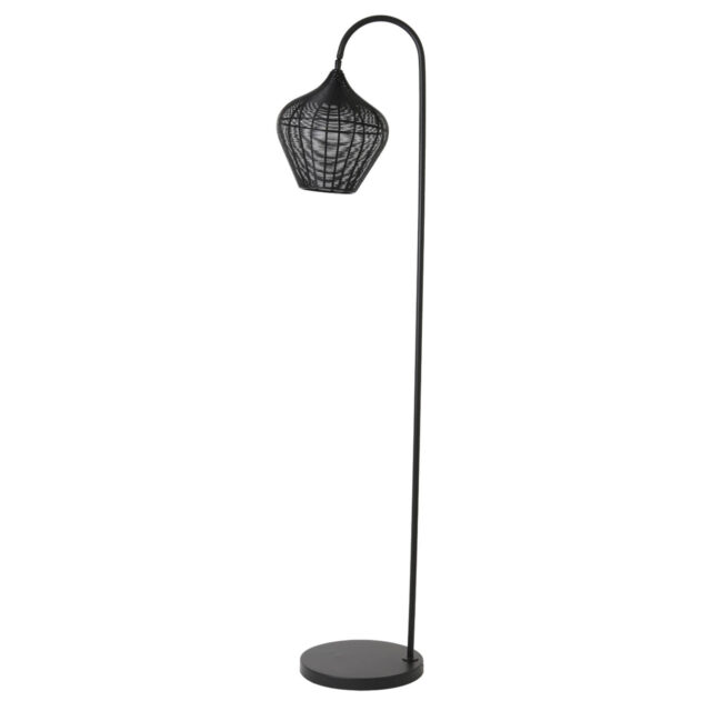 Light & Living vloerlamp 35x30x160 cm Alvaro mat zwart
