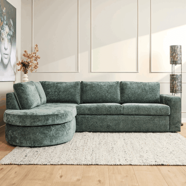 Starfurn Mysofa Alma Divan Links 2 5 Zits Green