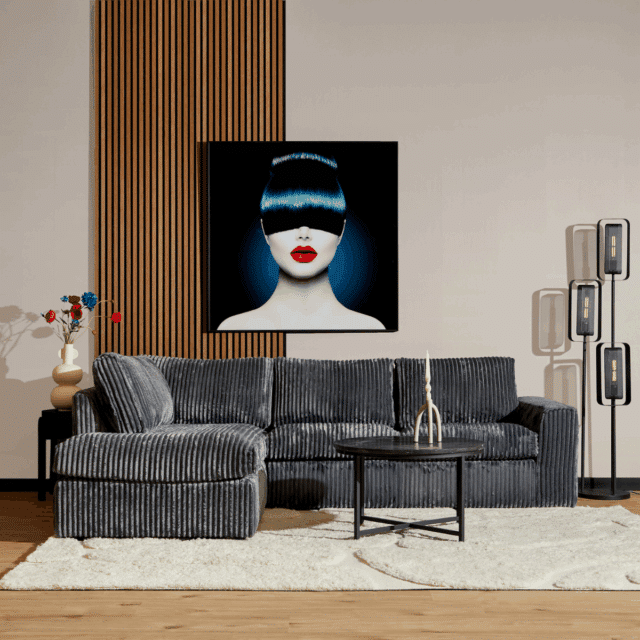 Starfurn Mysofa Teddy Divan Links 2 5 Zits Antraciet