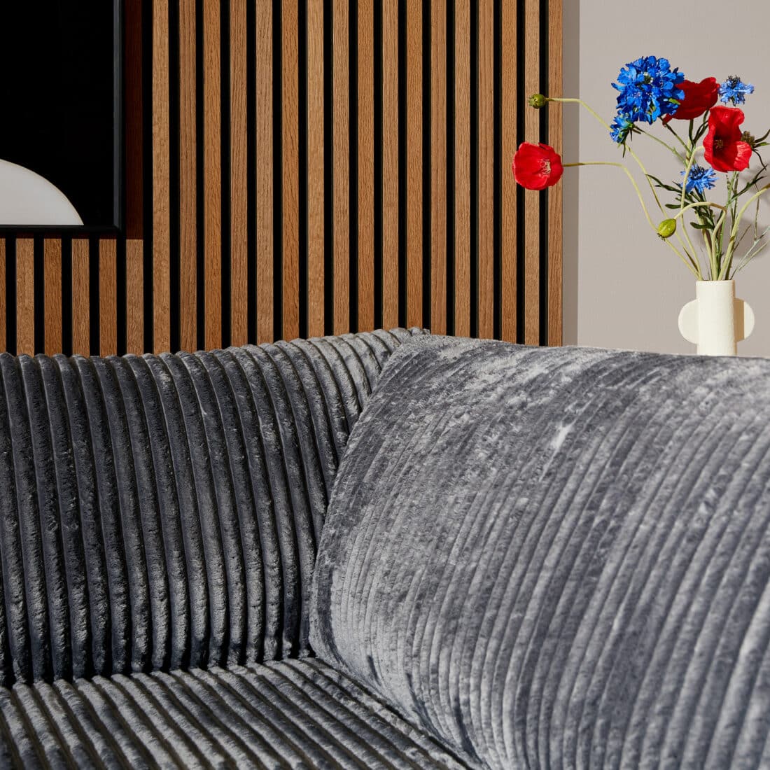 Starfurn Mysofa Teddy 2 5 Zits Divan Rechts Antraciet