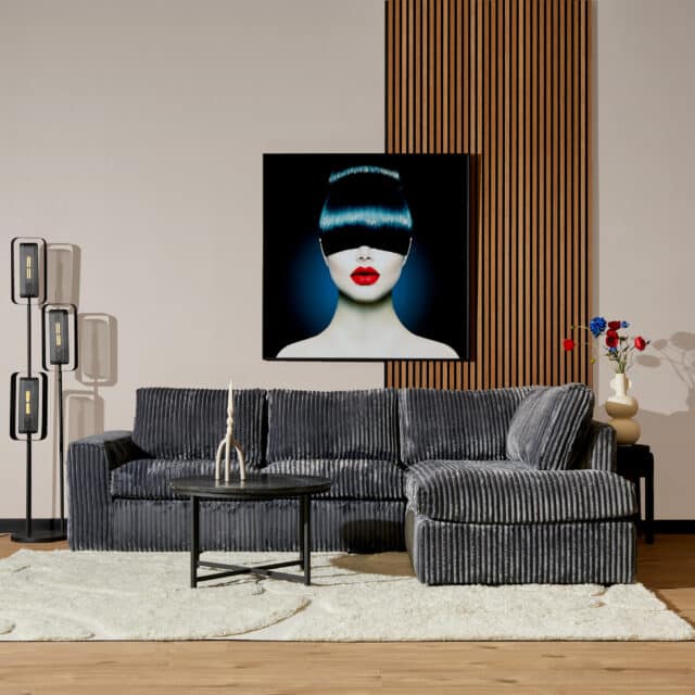 Starfurn Mysofa Teddy 2 5 Zits Divan Rechts Antraciet