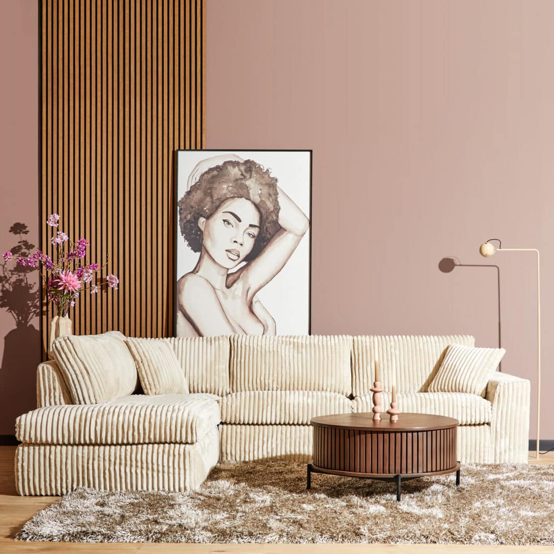 Starfurn Mysofa Teddy Divan Links 2 5 Zits Beige