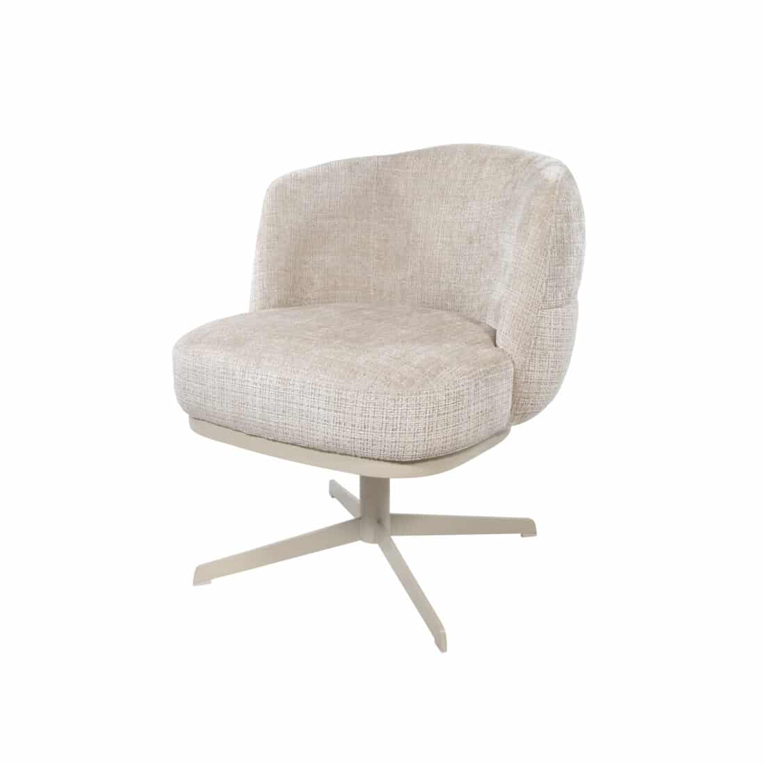 Nijwie MySons eetkamerstoel JLo eetkamerstoel - beige draaipoot 360 - Star Collection