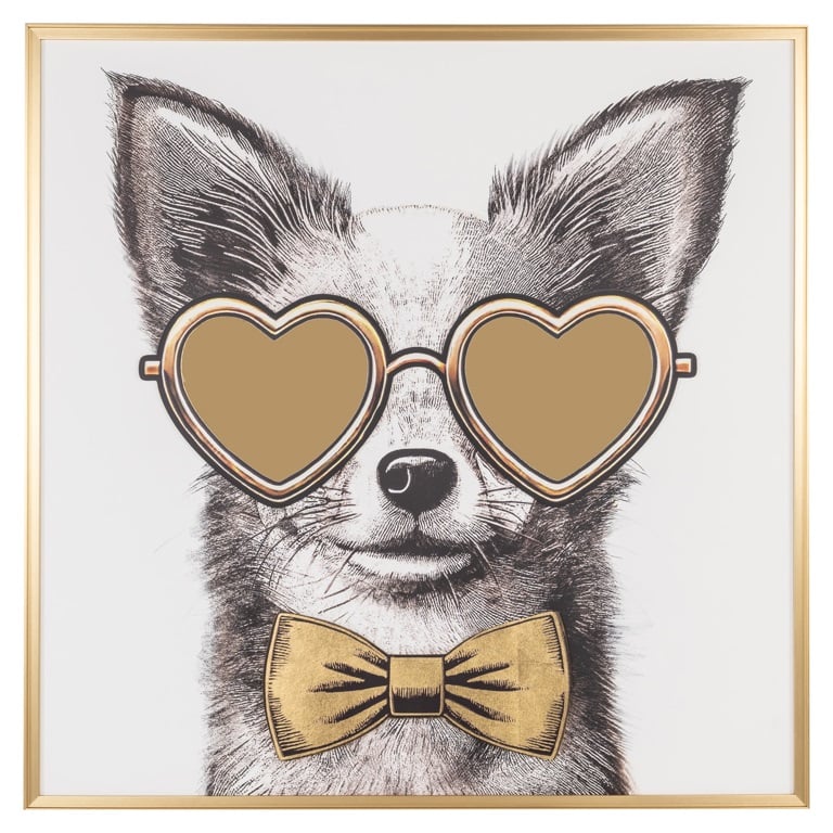 Richmond Interiors Wall art Bodhy zwart goud