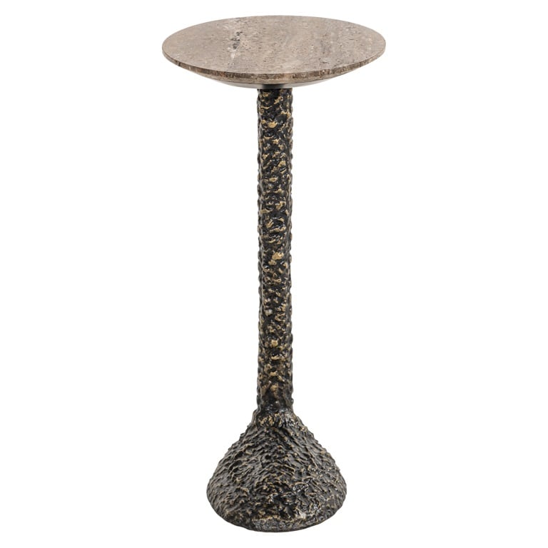 Richmond Interiors bijzettafel Arosa 45,5x29,5x63 cm travertin