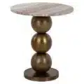 Richmond Interiors bijzettafel Barley 45,5x45,5x49,5 cm marmer