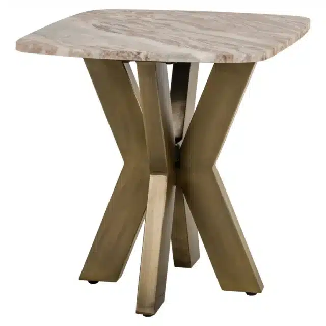 Richmond Interiors bijzettafel Bottega 55x55x56 cm marmer
