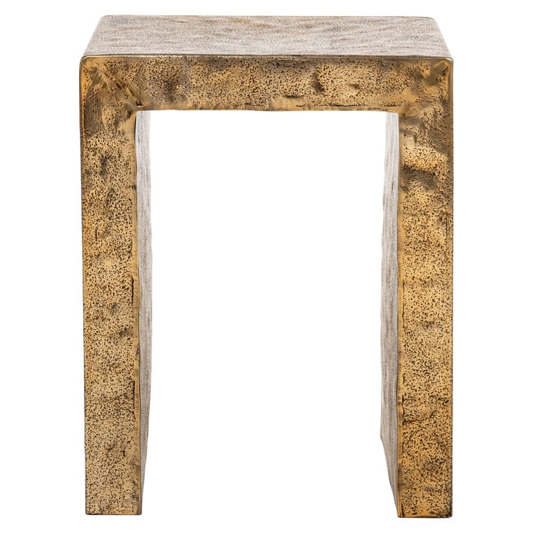 Richmond Interiors bijzettafel Novan 40,5x29x50,5 cm aluminium
