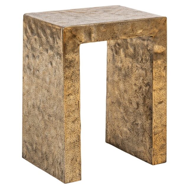 Richmond Interiors bijzettafel Novan 40,5x29x50,5 cm aluminium