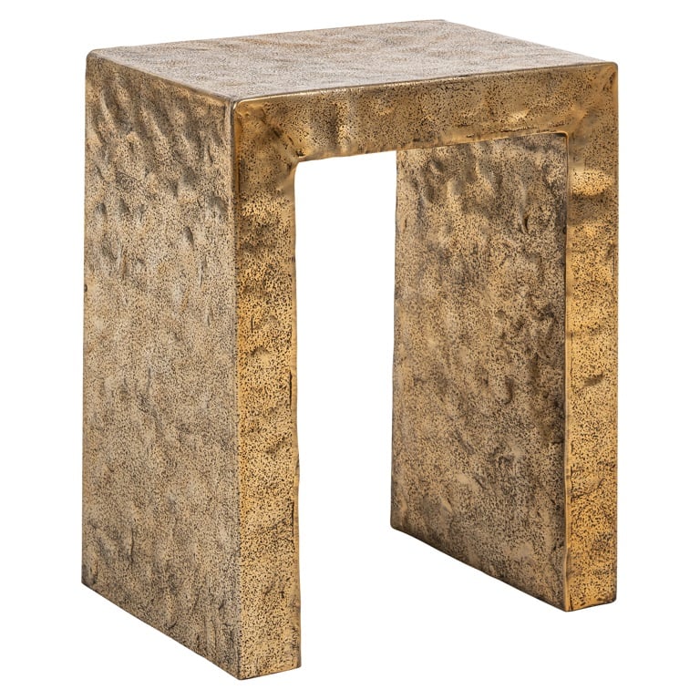 Richmond Interiors bijzettafel Novan 40,5x29x50,5 cm aluminium
