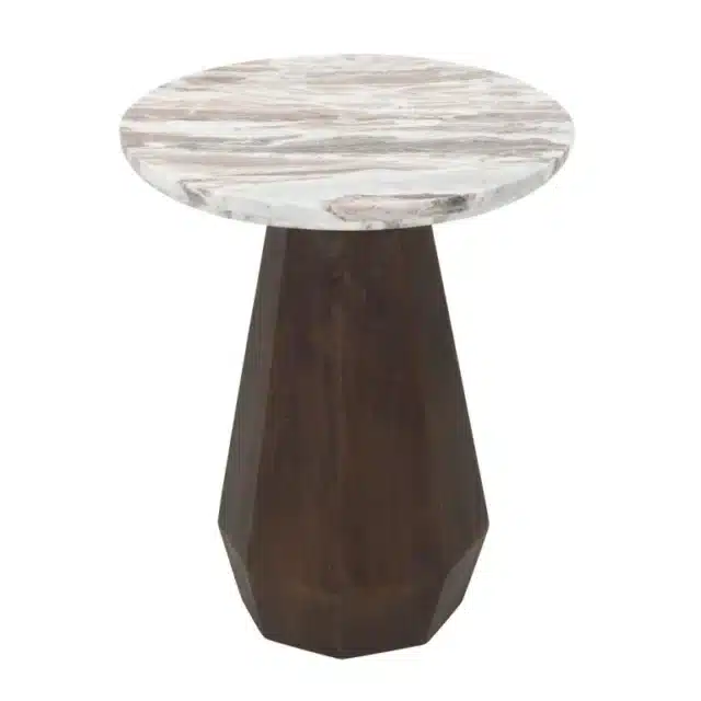Richmond Interiors bijzettafel Oberoy 45x45x56 cm marmer