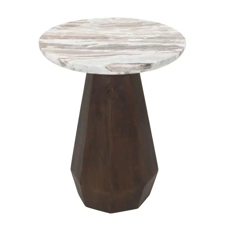 Richmond Interiors bijzettafel Oberoy 45x45x56 cm marmer