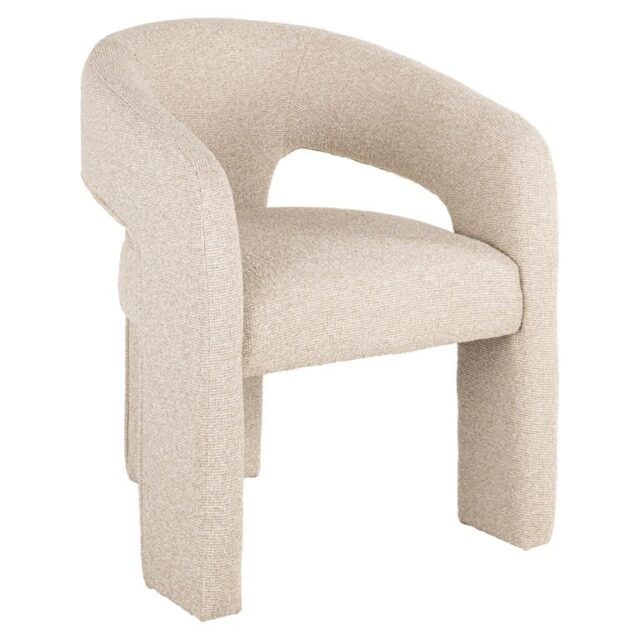 Richmond Interiors eetkamerstoel Belle met arm biscotti