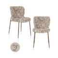 Richmond Interiors eetkamerstoel Odarby bruin (Set van 2)