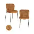 Richmond Interiors eetkamerstoel Odarby cognac (Set van 2)