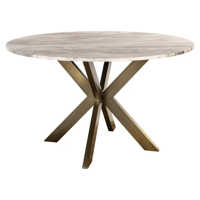 Richmond Interiors eettafel Bottega 140 cm rond marmer