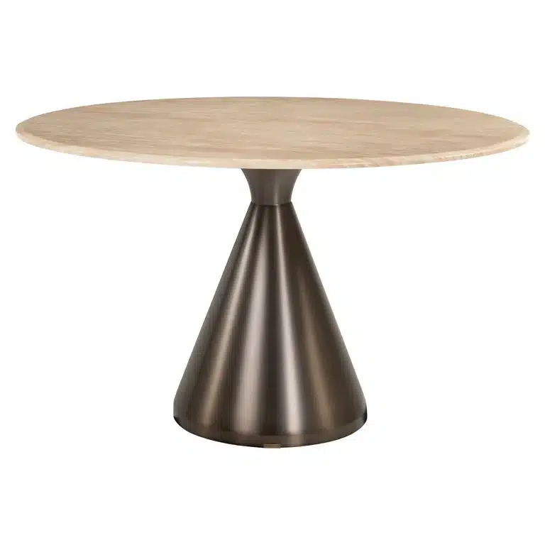 Richmond Interiors eettafel Montgommery 130x130x75,5 cm marmer