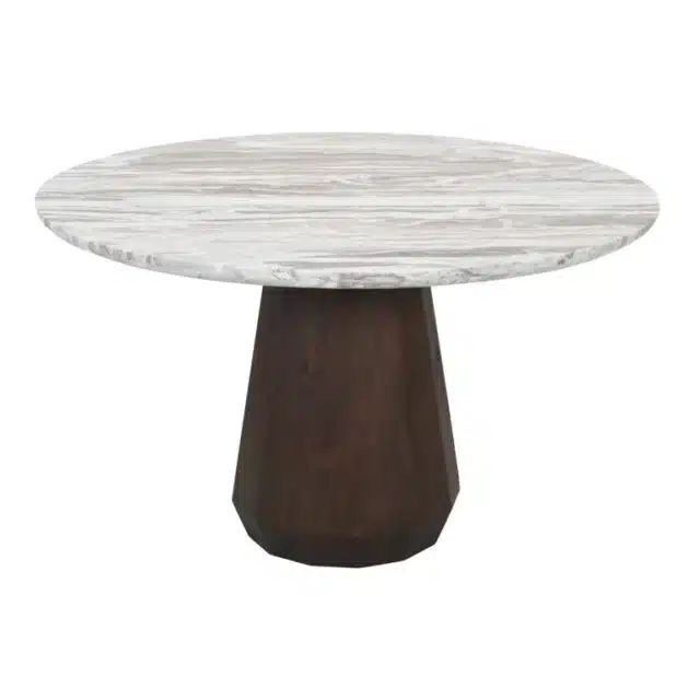 Richmond Interiors eettafel Oberoy 130x130x76 cm marmer