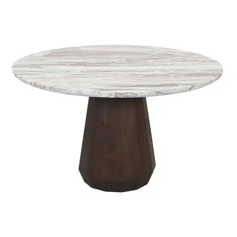 Richmond Interiors eettafel Oberoy 130x130x76 cm marmer
