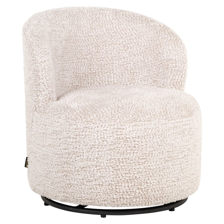 Richmond Interiors kinder draaifauteuil Jackie cream