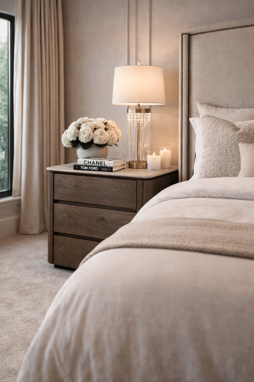 Richmond Interiors Nachtkastje Ritz 55x40x65 Cm Travertin