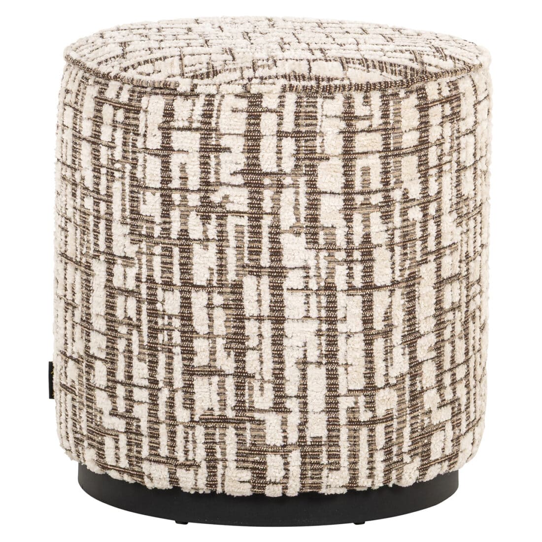 Richmond Interiors poef Lexie 45Ø creme Richmond Interiors poef Lexie 45Ø creme