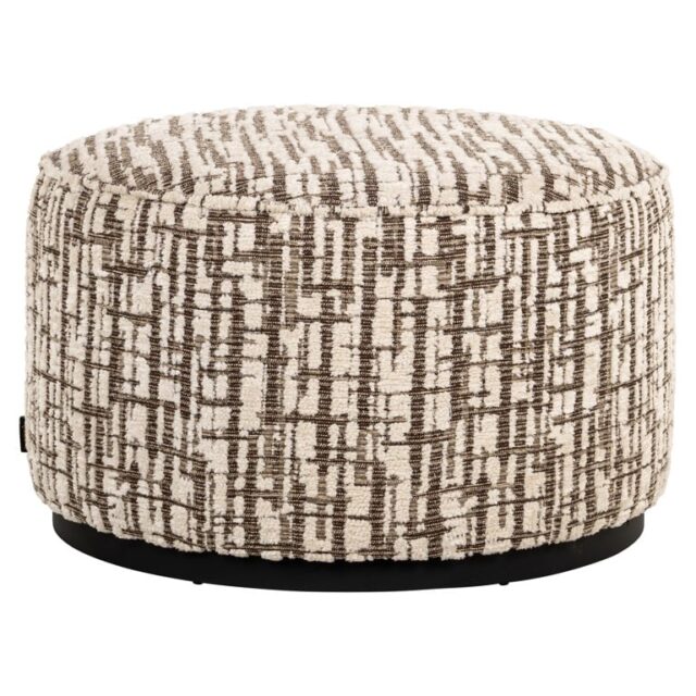 Richmond Interiors poef Lexie 70Ø creme