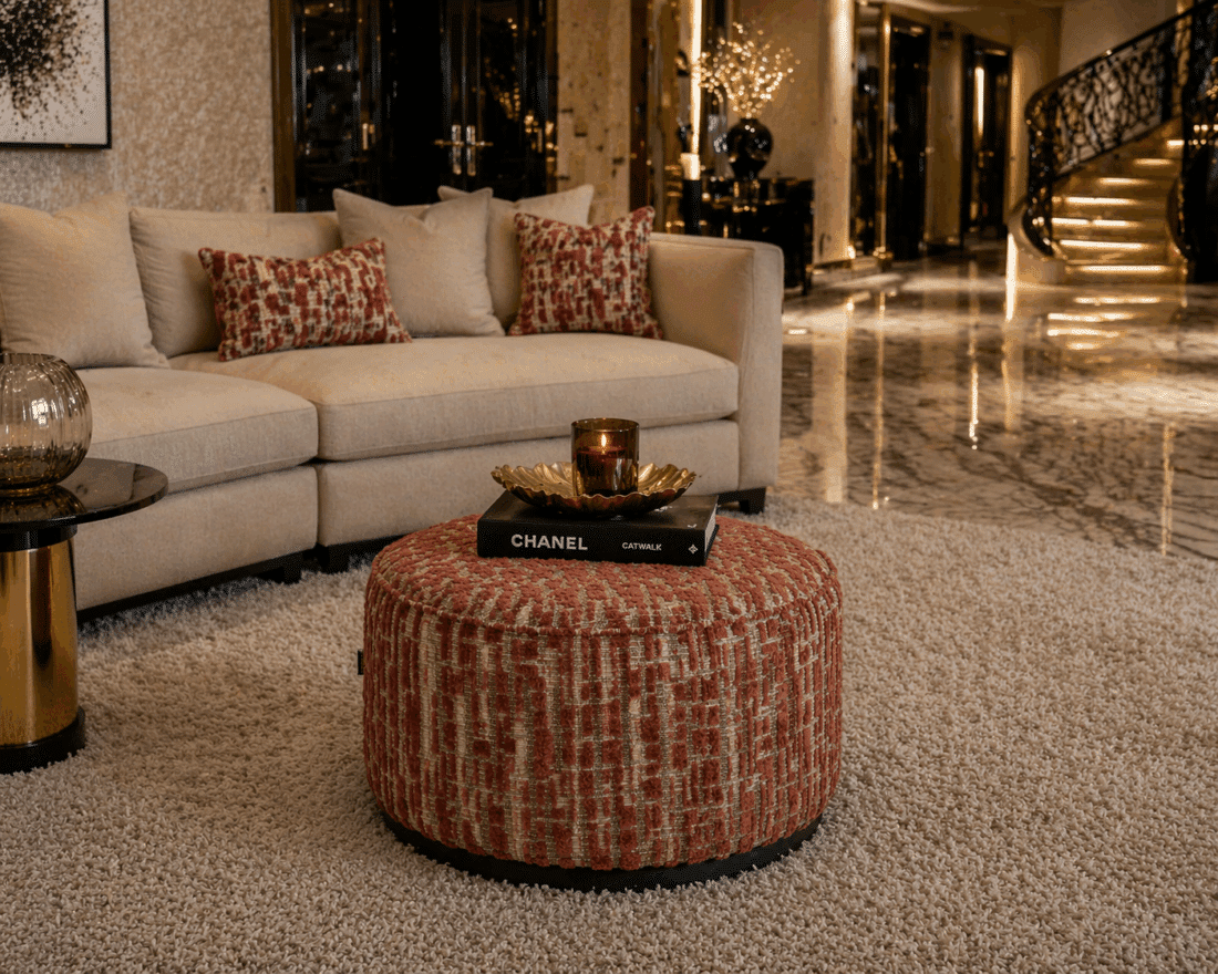 Richmond Interiors Poef Lexie 70 Rood