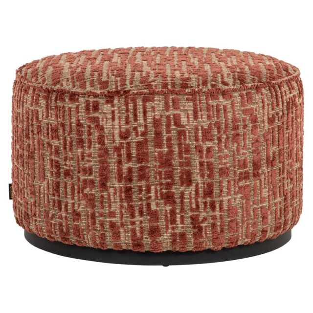 Richmond Interiors poef Lexie 70Ø rood