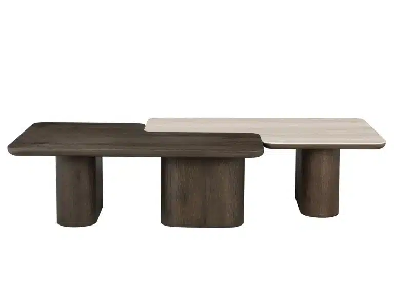 Richmond Interiors salontafel Nando 165x90x38 cm keramiek (Set van 2)
