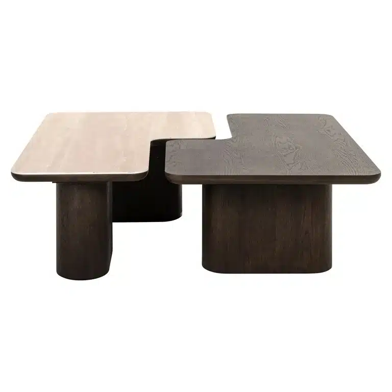 Richmond Interiors salontafel Nando 165x90x38 cm keramiek (Set van 2)