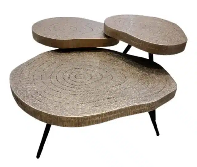 Richmond Interiors salontafel Symba 76x64x34 cm (Set van 2)