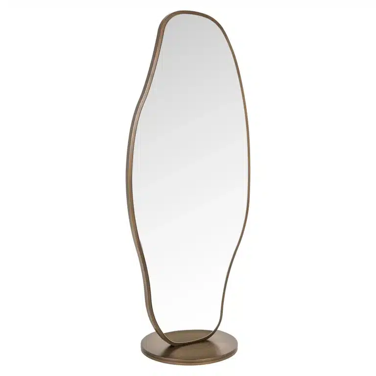 Richmond Interiors spiegel Jalyce 80x55x192 cm geborsteld goud