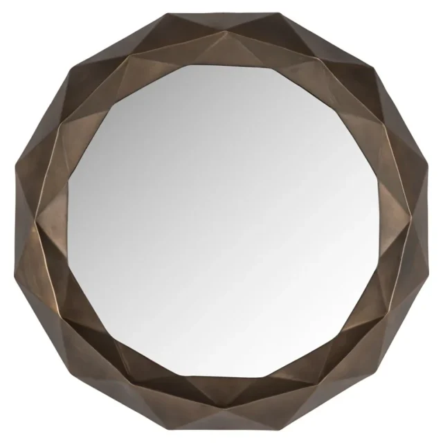 Richmond Interiors spiegel Jamel 82x7x82 cm goud