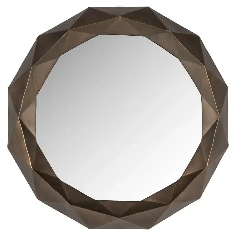 Richmond Interiors spiegel Jamel 82x7x82 cm goud