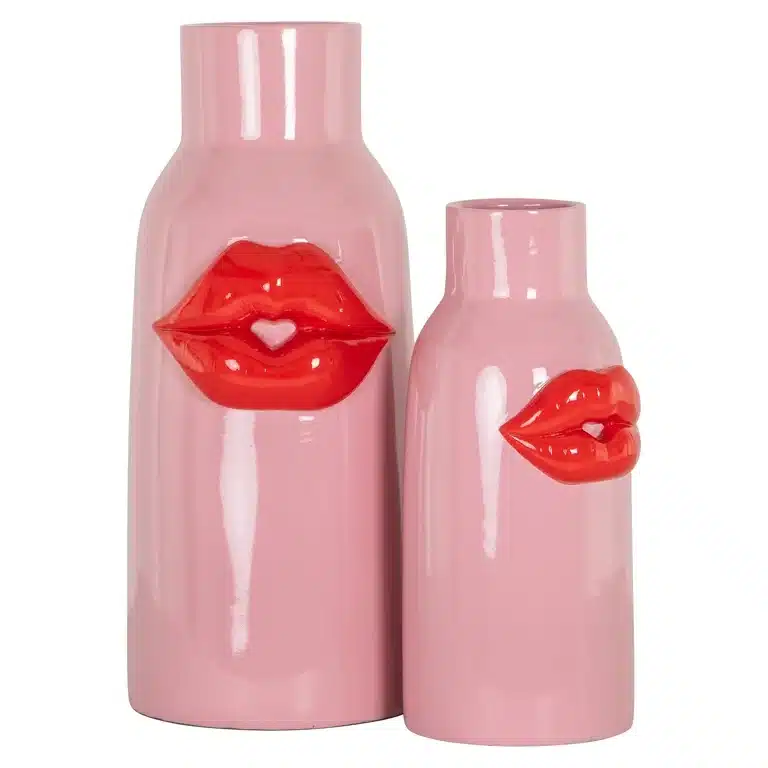 Richmond Interiors Vaas 13 5x15x31 Cm Blynthe Klein Roze