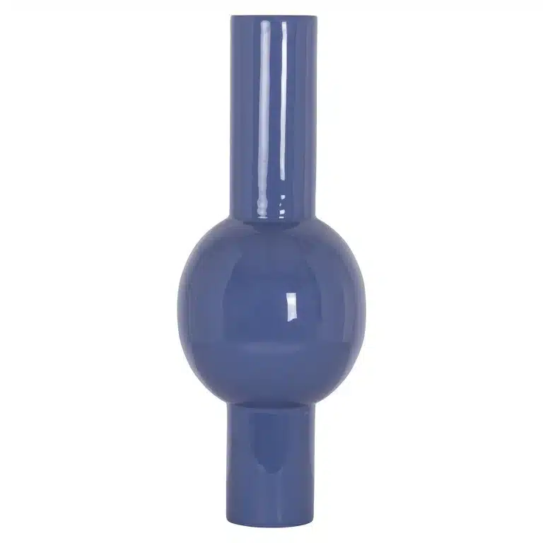 Richmond Interiors vaas 20x20x55 cm Novar blauw