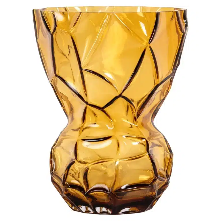 Richmond Interiors vaas 23x23x30 cm Mason groot glas amber
