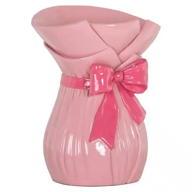 Richmond Interiors vaas 26x23,5x34,5 cm Bowenn roze
