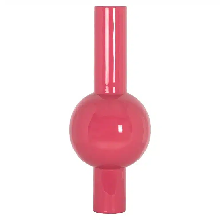 Richmond Interiors vaas 26x26x65 cm Noura bright pink