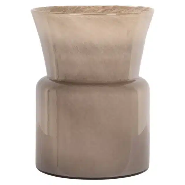Richmond Interiors vaas 33x33x42 cm Milo glas taupe