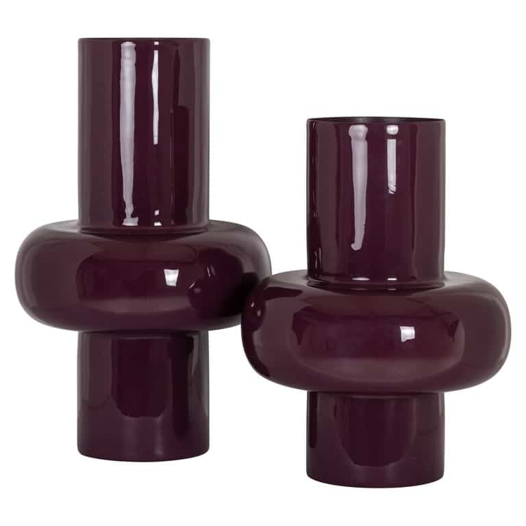 Richmond Interiors vaas 35x35x45 cm Ashlyn klein bordeauxrood