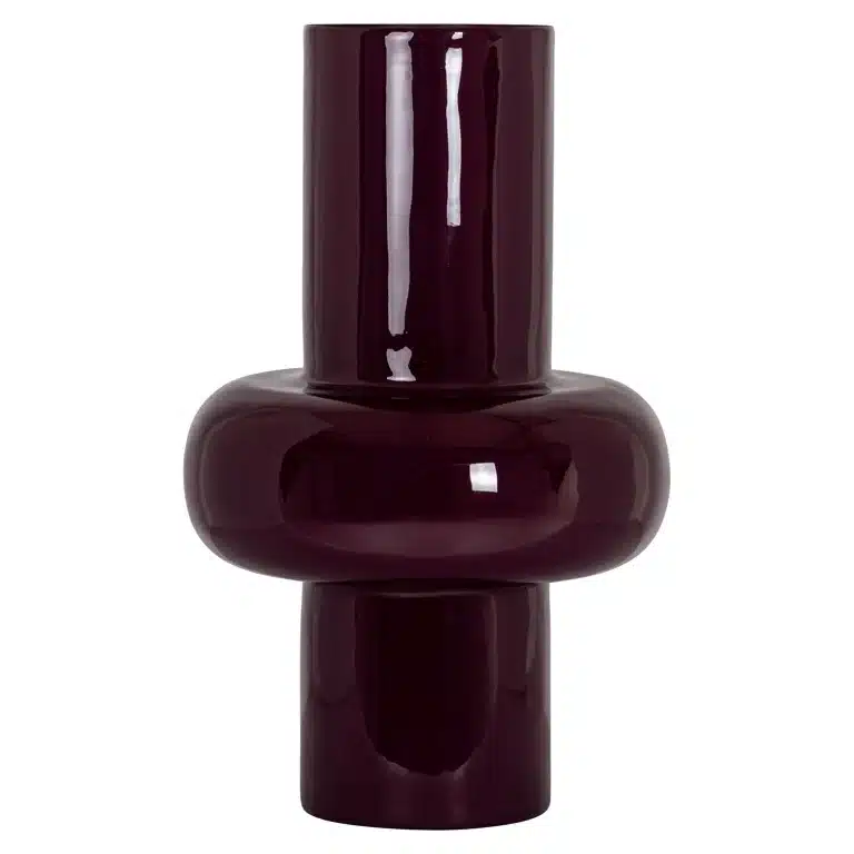 Richmond Interiors vaas 35x35x55 cm Ashlyn groot bordeauxrood